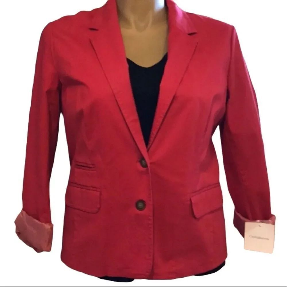 Croft & Barrow Salmon Jacket LARGE NWT